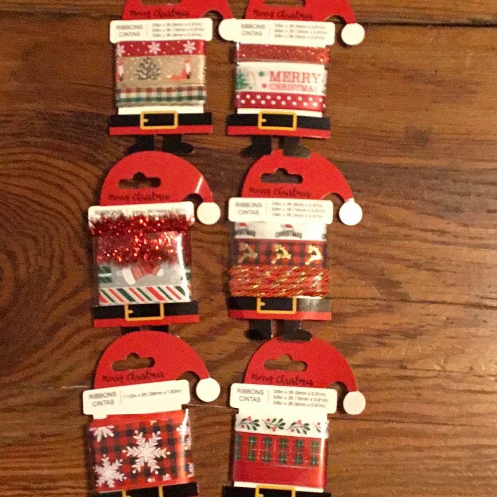 COPY - Set of 6 ribbon cards NEW
